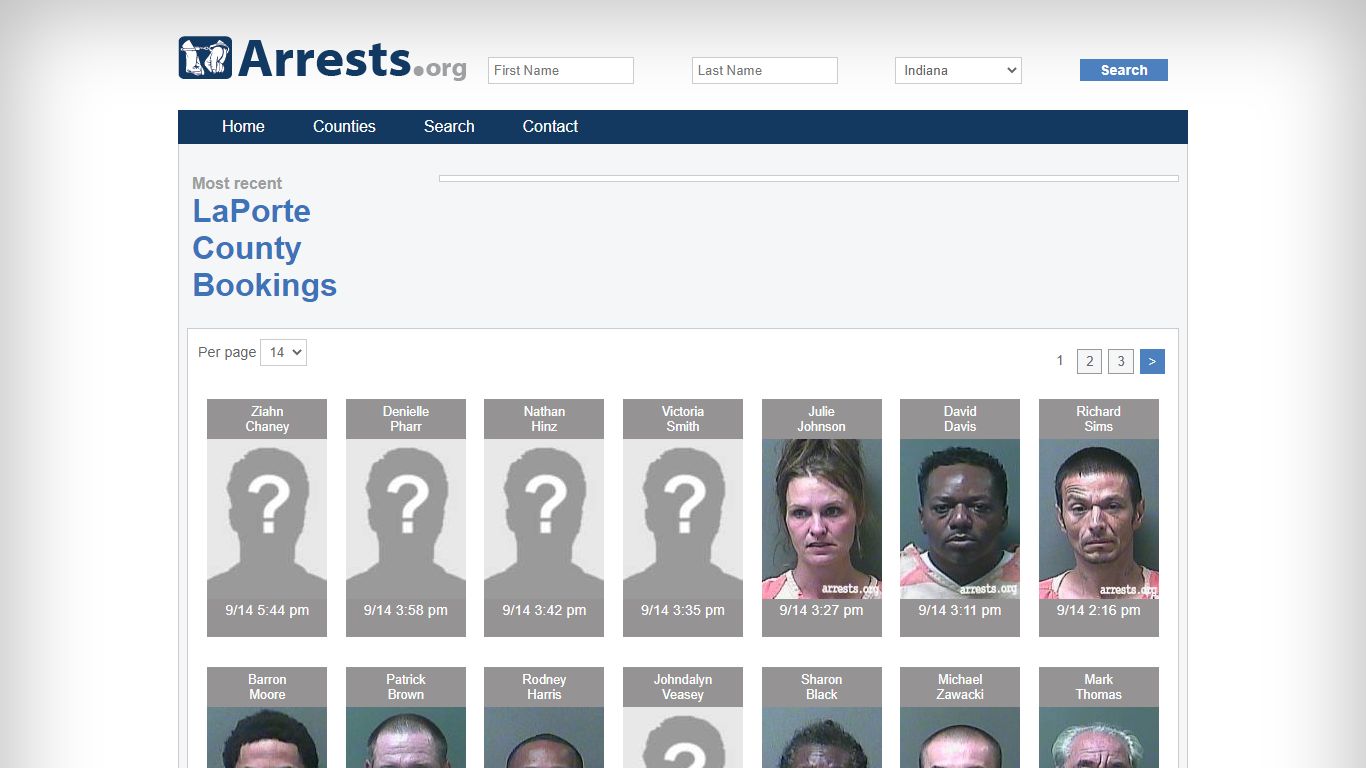 LaPorte County Arrests and Inmate Search